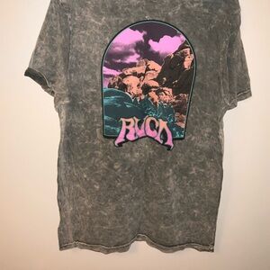 RVCA Gray Short Sleeve Vintage Tee